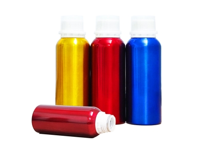 Aluminum bottles for chemicals/industrial/agro: Printing & premium branding