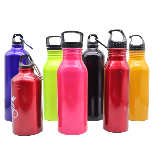 ALUMINUM FLASK BOTTLE SPORT DRINK
