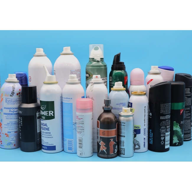 Aluminum cosmetic aerosol can