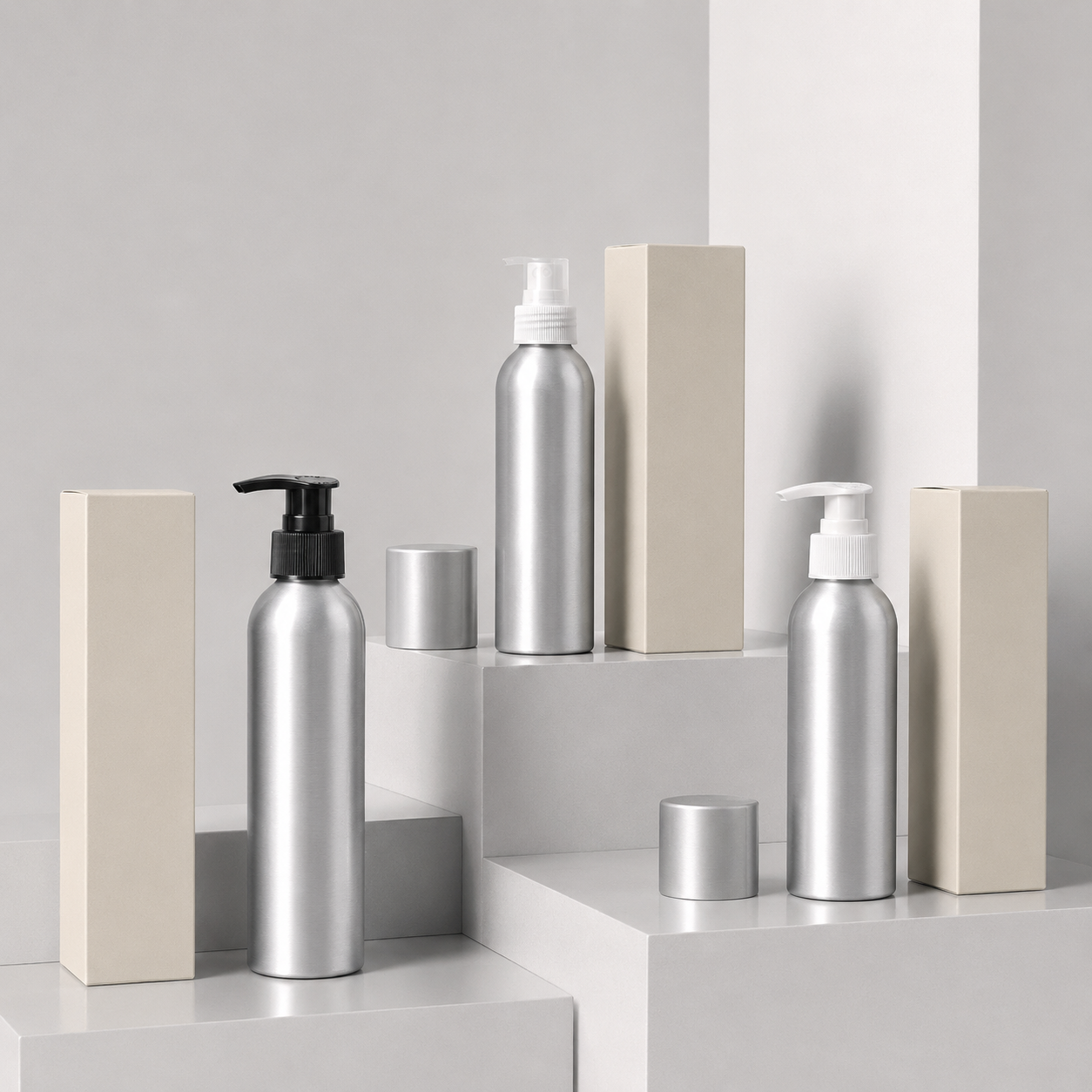 Chai nhôm mỹ phẩm cao cấp - Premium aluminum cosmetic bottles | Green Pack